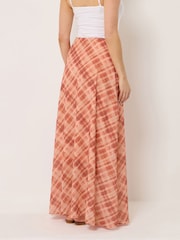 Long Tall Sally Pink Abstract Maxi Skirt - Image 3 of 5