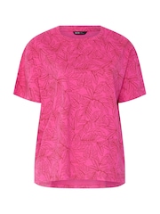 Yours Curve Pink All OverStep Hem Boxy T-Shirt - Image 5 of 5