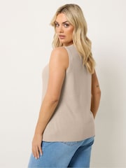 Yours Curve Knitted Elongated Waistcoat - 圖片 3/5