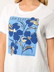 M&Co White Placement Print T-Shirt - Image 4 of 5