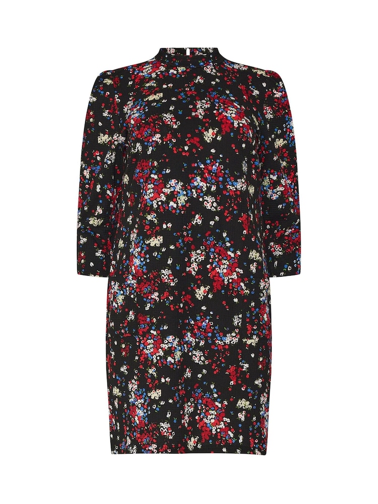 M&Co Black Floral Floral Tunic Dress - Image 2 of 2