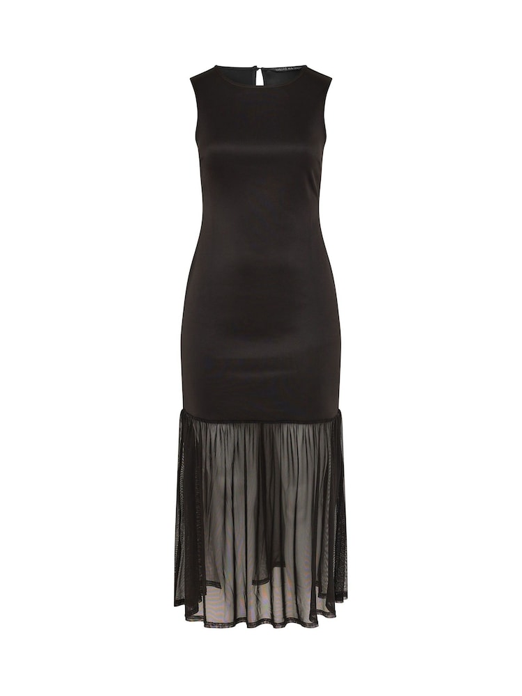 Yours Curve Black Limited Mesh Dress - Image 5 of 5 Yours Curve Black Limited Mesh Dress - Image 5 of 5