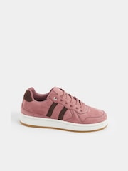 Yours Curve Pink E Wide Fit Padded Lace Up Trainers - Image 2 of 5