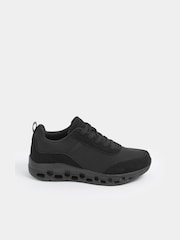 Yours Curve Black Extra Wide Fit Contrast Chunky Runner Trainers - Image 2 of 4