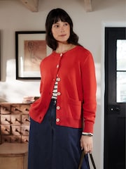 Celtic & Co. Cotton Blend Crew Neck Cardigan - Image 2 of 8