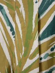 Celtic & Co. Green Linen Blend Palm Print Culottes - Image 6 of 8