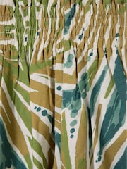 Celtic & Co. Green Linen Blend Palm Print Culottes - Image 8 of 8