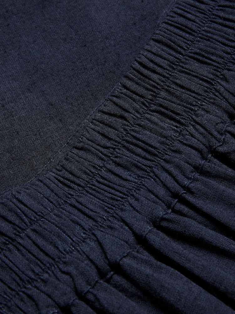 Celtic & Co. Blue Linen Blend Woven Maxi Skirt - Image 6 of 6