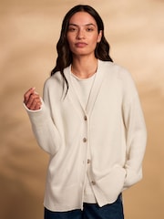 Celtic & Co. Cotton Blend Drop Shoulder Slouch Cardigan - Imaginea 1 din 10