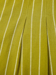 Celtic & Co. Yellow Cotton Pleat Front City Shorts - Image 6 of 6