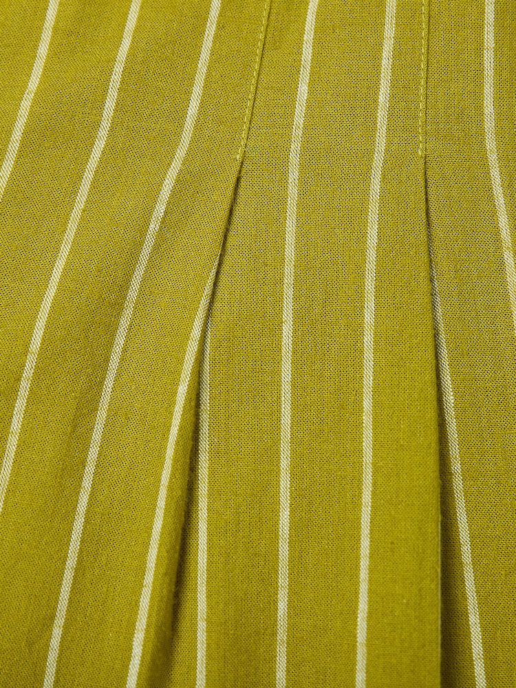 Celtic & Co. Yellow Cotton Pleat Front City Shorts - Image 6 of 6