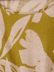 Celtic & Co. Green Linen Blend Knot Detail Dress - Image 6 of 7