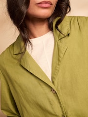 Celtic & Co. Linen Blend Longline Overshirt Dress - Imagen 3 de 6