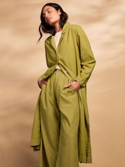 Celtic & Co. Linen Blend Longline Overshirt Dress - Imagen 5 de 6