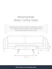 Swoon Mid Brown Watts Acacia Wood Two-Drawer Coffee Table - Image 4 of 7
