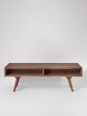 Swoon Mid Brown Watts Acacia Wood Two-Drawer Coffee Table - Image 5 of 7