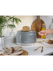 Salter Grey Retro 2-Slice Toaster - Image 4 of 12