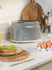 Salter Grey Retro 2-Slice Toaster - Image 9 of 12