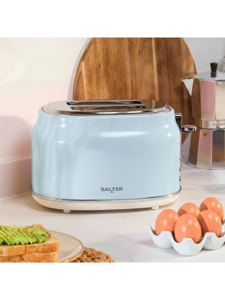 Salter Blue Retro 2-Slice Toaster - Image 1 of 6