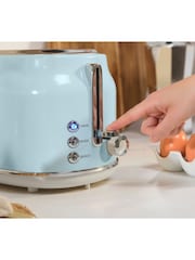 Salter Blue Retro 2-Slice Toaster - Image 4 of 6