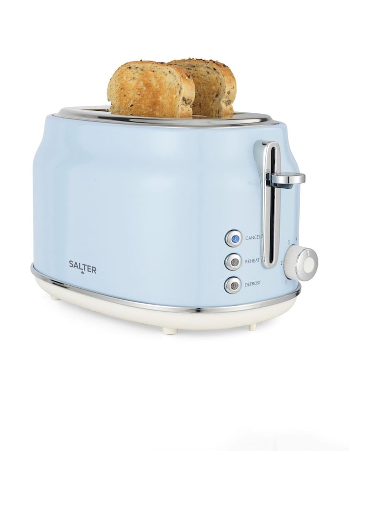 Salter Blue Retro 2-Slice Toaster - Image 6 of 6