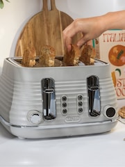 Salter Beige Ripple 4-Slice Toaster - Image 1 of 9