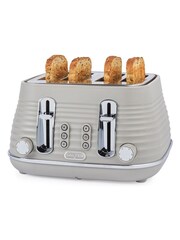 Salter Beige Ripple 4-Slice Toaster - Image 8 of 9