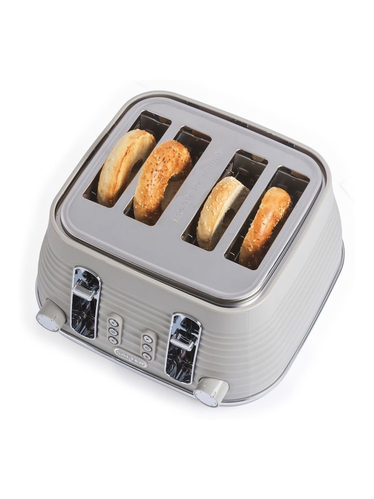 Salter Beige Ripple 4-Slice Toaster - Image 9 of 9
