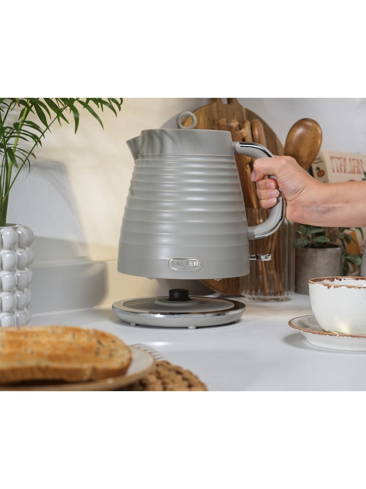Salter Beige Ripple Kettle - Image 1 of 10