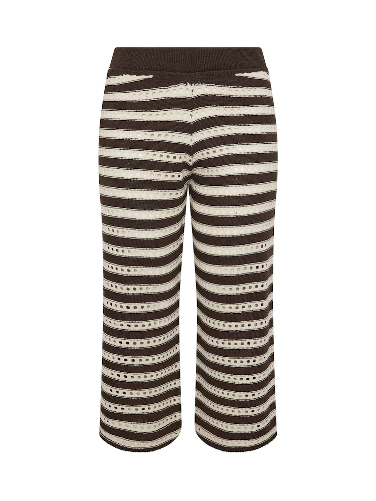Yours Curve Brown Limited Knitted Trousers - Image 5 of 5 Yours Curve Brown Limited Knitted Trousers - Image 5 of 5