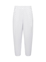 PixieGirl Petite White Crinkle Barrel Leg Trousers - Image 6 of 6
