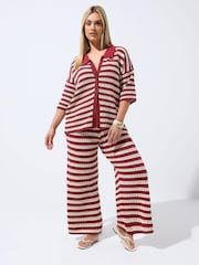 Yours Curve Red Limited Knitted Shirt - Image 2 of 5