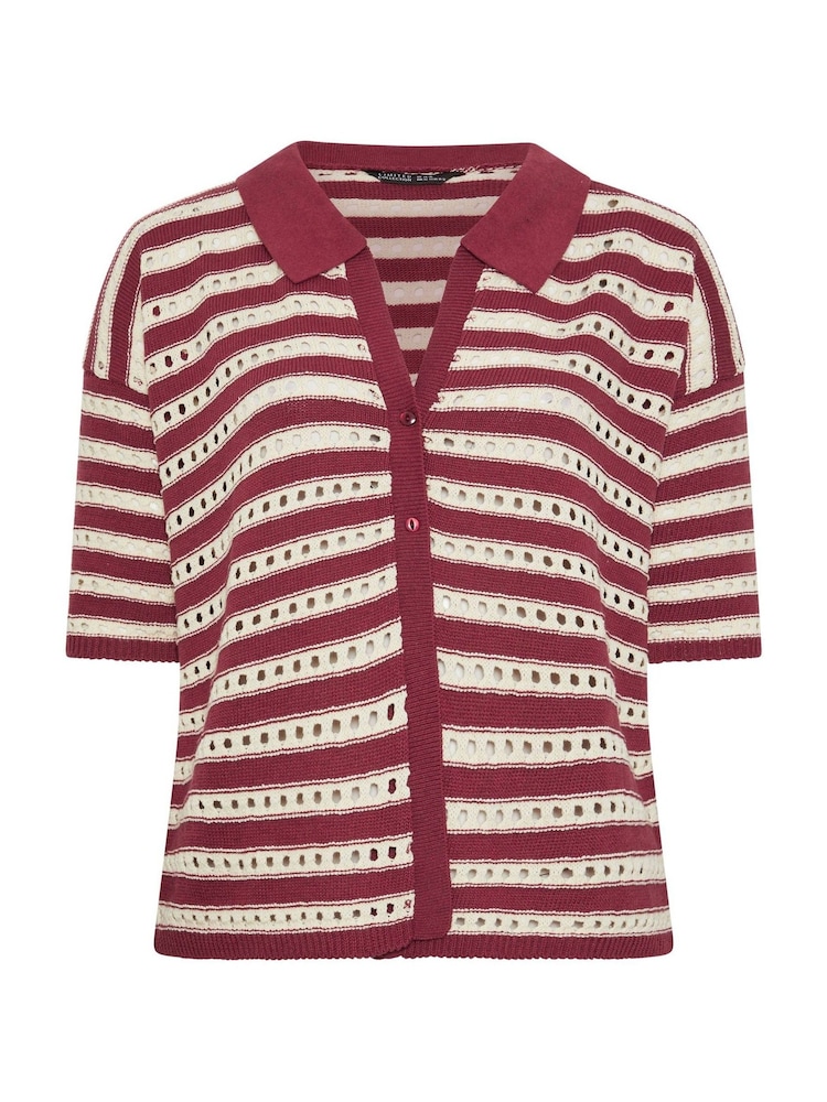 Yours Curve Red Limited Knitted Shirt - Image 5 of 5