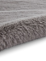 Think Rugs Grey Super Teddy Single Sheepskin Plain Shaggy Rug - Image 6 of 6