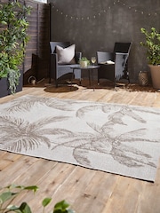 Think Rugs Beige Miami A444 Botanical Outdoor Rug - Image 2 of 6