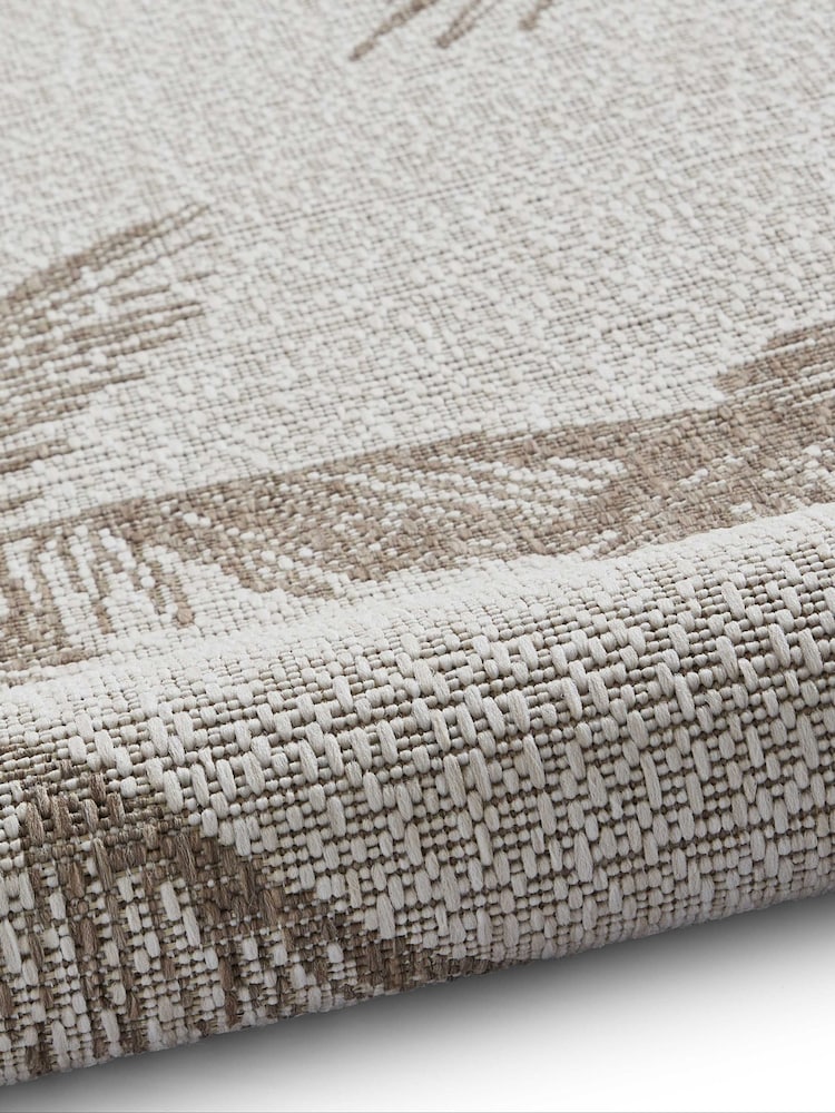 Think Rugs Beige Miami A444 Botanical Outdoor Rug - Image 6 of 6