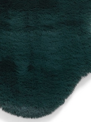 Think Rugs Jewel Green Super Teddy Single Sheepskin Plain Shaggy Rug - Image 4 of 6