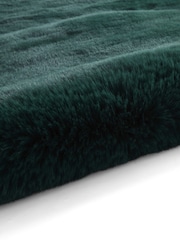 Think Rugs Jewel Green Super Teddy Single Sheepskin Plain Shaggy Rug - Image 6 of 6