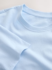 Blue Woven Short Sleeve Pyjamas Set - Image 10 of 11