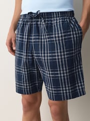 Blue Woven Short Sleeve Pyjamas Set - Image 5 of 6