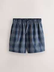 Blue Woven Short Sleeve Pyjamas Set - Image 9 of 11