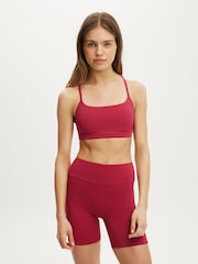 Rojo - Cotton On 365 Keyhole Sports Bra - Imagen 1 de 4