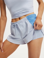 Cotton On Blue Woven Dolphin Hem Micro Shorts - Image 4 of 6