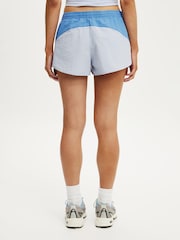 Cotton On Blue Woven Dolphin Hem Micro Shorts - Image 6 of 6