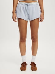 Cotton On Blue Fleece Micro Shorts - Image 4 of 6