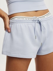 Cotton On Blue Fleece Micro Shorts - Image 6 of 6