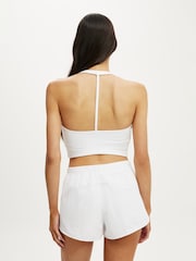 Biały - Cotton On Ultra Soft T-Bar Tank - Obraz 2 z 4