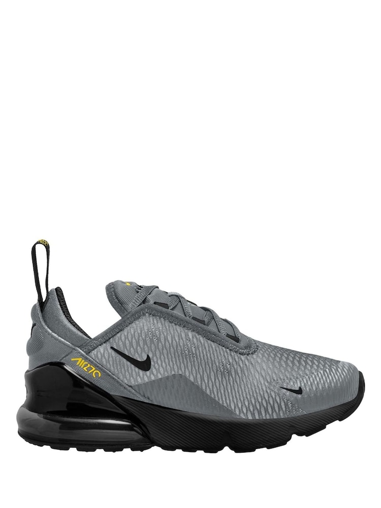 Nike Black/Cool Grey Junior Air Max 270 Trainers - Image 1 of 3 Nike Black/Cool Grey Junior Air Max 270 Trainers - Image 1 of 3