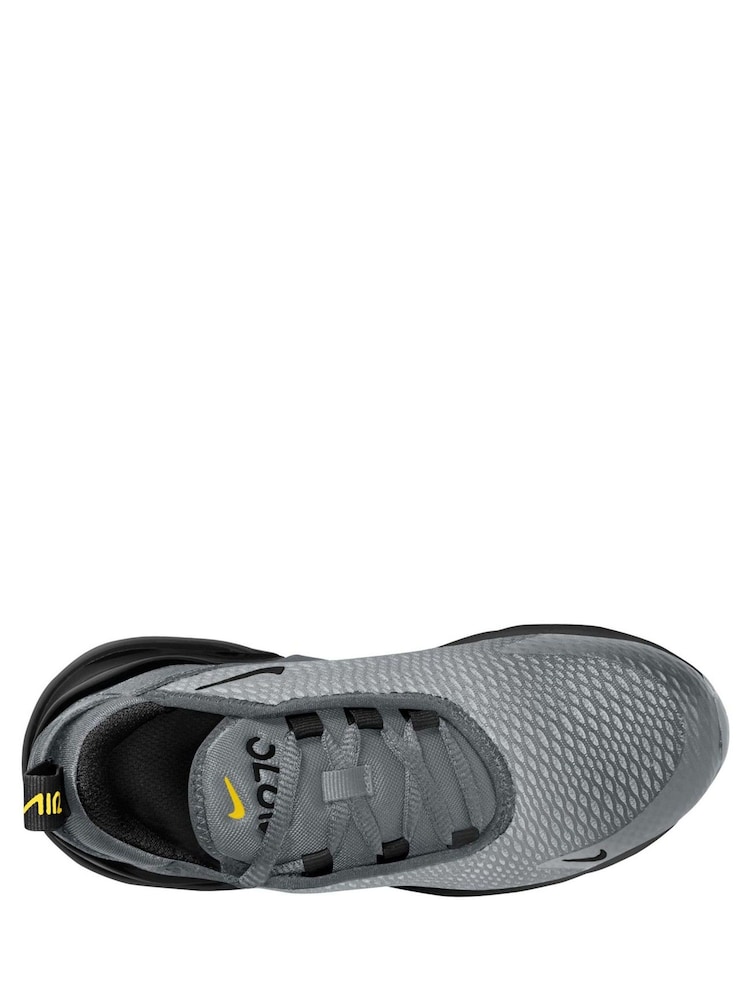 Nike Black/Cool Grey Junior Air Max 270 Trainers - Image 2 of 3 Nike Black/Cool Grey Junior Air Max 270 Trainers - Image 2 of 3