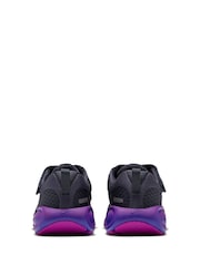 Nike Grey Purple Junior Stellar Ride Trainers - Image 3 of 7